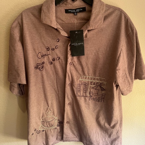 Mystic Soul Brown Graphic Women's Top - Picture 1 of 7